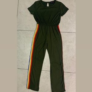 Long Jumper with Rainbow Stripe